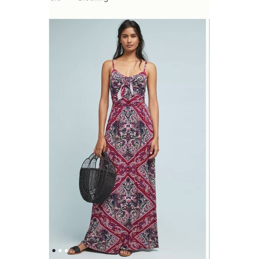 Anthropologie Moulinette Soeurs Brisbane Maxi Dress Size XXSP Paisley Floral